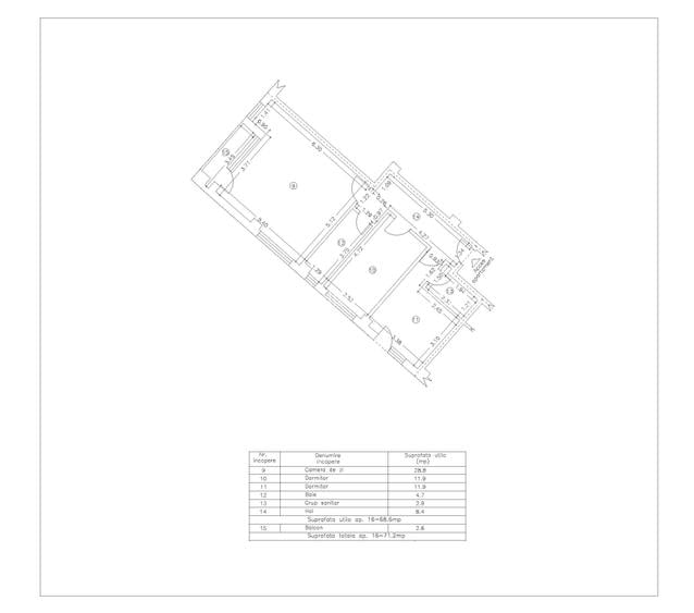 ✅Decomandat: Apartament 3 camere și 2 băi, la alb - Tomis Plus, Elvila - 1