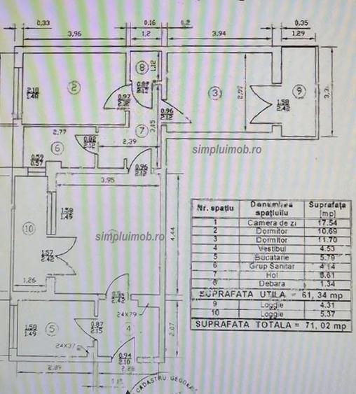 Proprietar, vand ap. 3 camere semidecomandat, Gorjului, et. 3 9