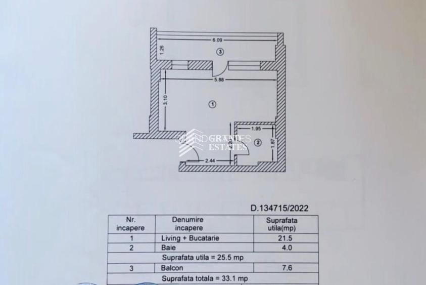 Garsonieră semidecomandată | Zona Titan | Strada Prisaca Dornei | 445 €/lună | - 7