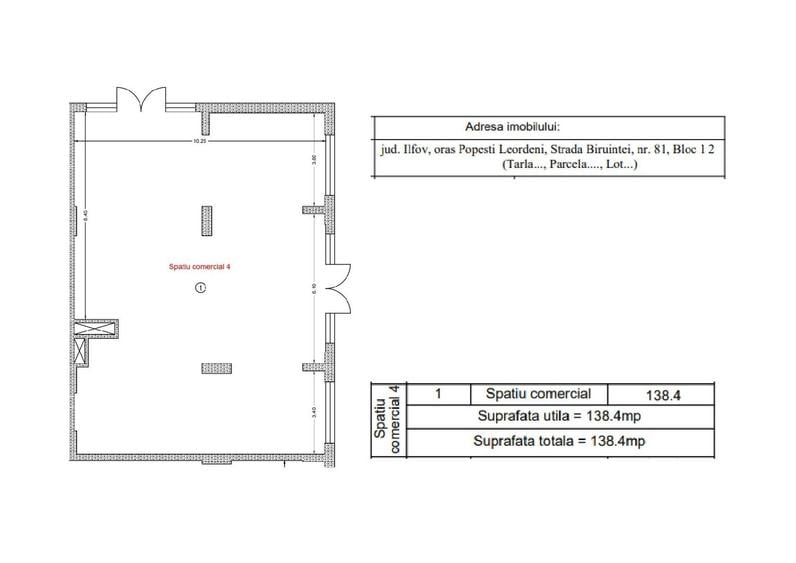 Spațiu Comercial 138,4 mp | Open Space | Zonă cu Potențial Ridicat