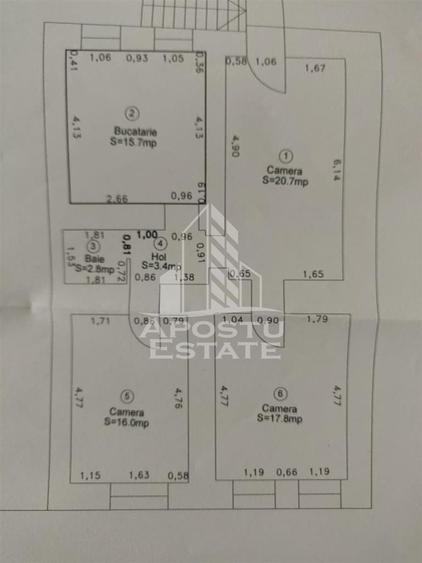 Spatiu birouri de inchiriat, 80 mp, demisol, zona Iosefin