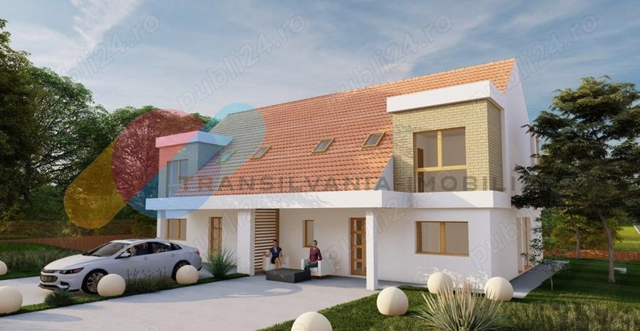 Casa cuplata 120mp si teren 430mp in Chinteni