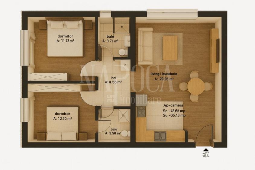 Apartament 3 camere de vanzare in Oncea Oradea, Oradea