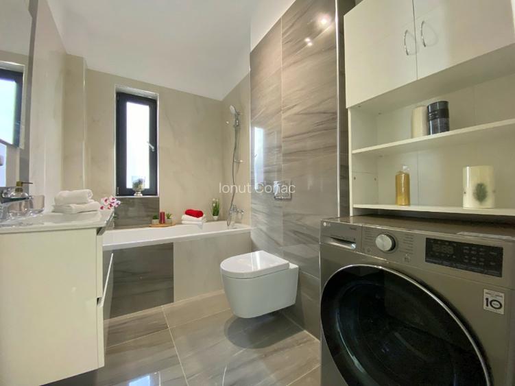 Apartament modern mobilat si utilat, 2 camere,terasa -16mp  si parcare subterana - 13