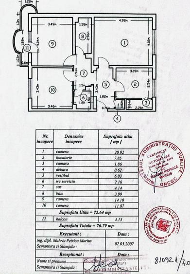 Vanzare ap. 3c. et 5/8, bl. 1990, la cheie, centrala, Metrou Mihai Bravu - 10