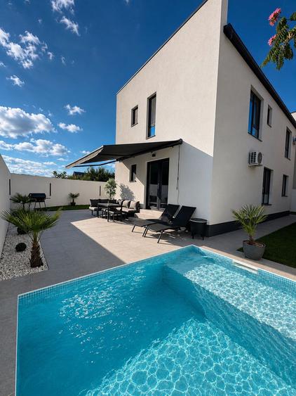 Comuna Berceni-vila mediteraneana cu piscina