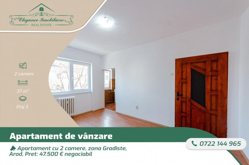 Apartament cu 2 camere, zona Gradiste, Arad