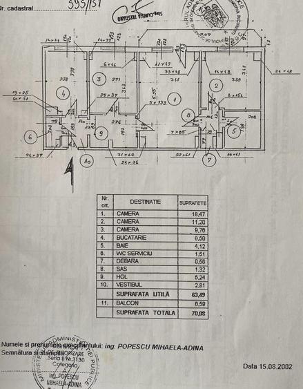Brancoveanu metrou - 3 camere , 2 bai