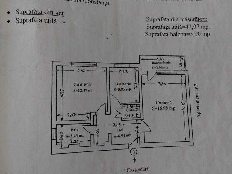 Aurel vlaicu-apartament 2 camere decomandat stradal