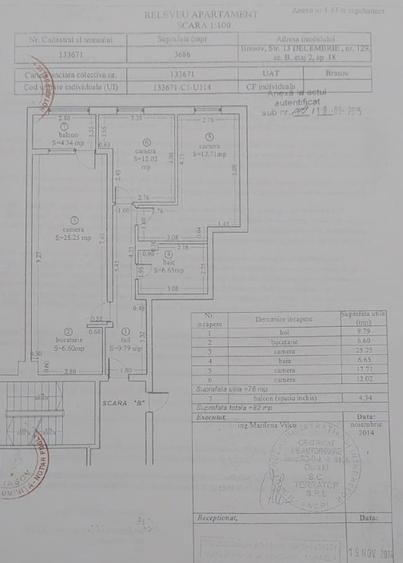 Apartament 3 camere de vanzare