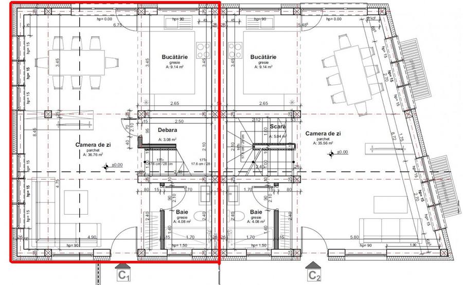 Duplex cu panorama asupra orasului zona Dambul Rotund