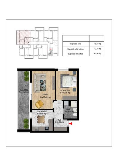 Ap 2 camere bloc 2026, 2 lifturi, INCALZIRE IN PARDOSEALA, predare SEPTEMBRIE