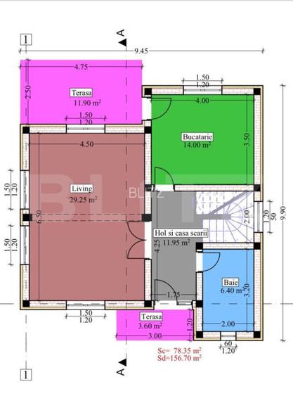 Casă individuală 4 camere, 120 mp utili, zona Bucium - 11