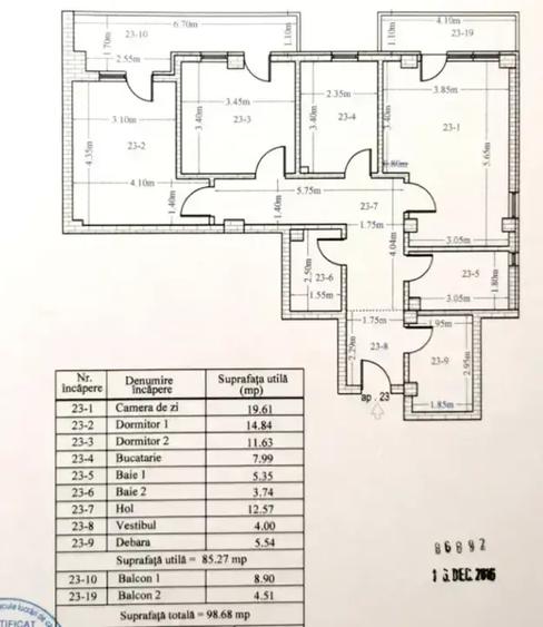 De vanzare apartament 3 camere 0% Comision | Strada Fetesti Sector 3
