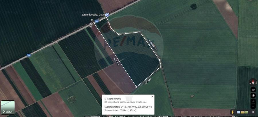 Teren 25.26ha Dascalu / DJ 200