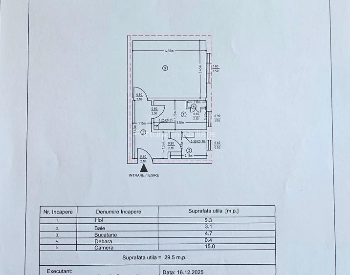 Garsoniera decomandata,parter,bloc de apartamente,zona Macrina-Darmanesti - 8