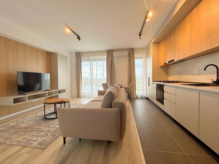3 camere, mobilat si utilat, cu parcare, in complexul Denya
