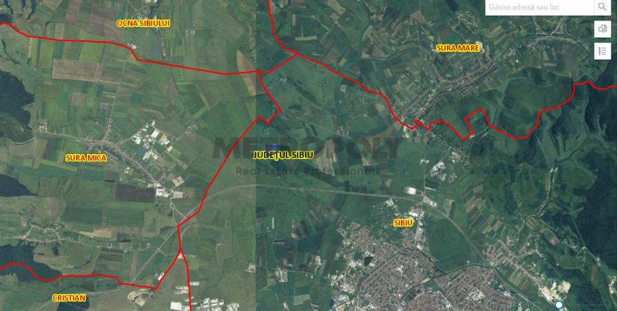 Teren agricol extravilan, 49500 mp  Sibiu