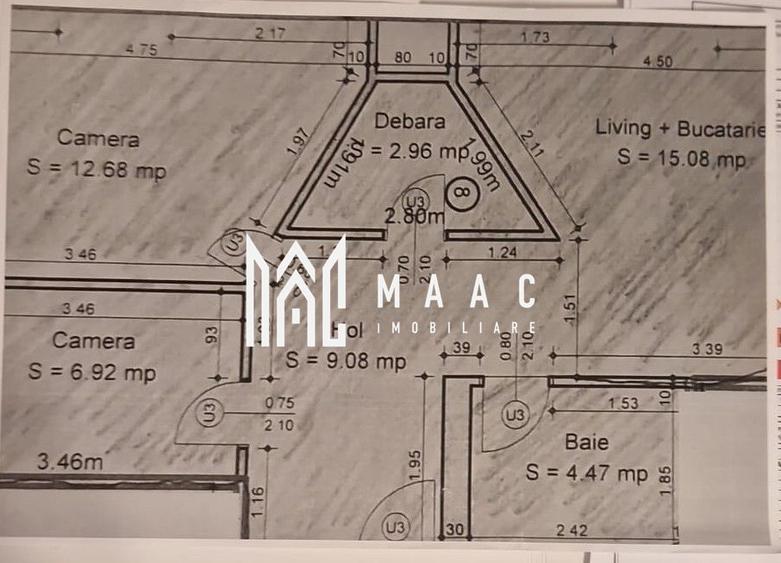 Apartament 2 camere I Etaj 2 I 51 mpu I Investitie I Piata Cluj