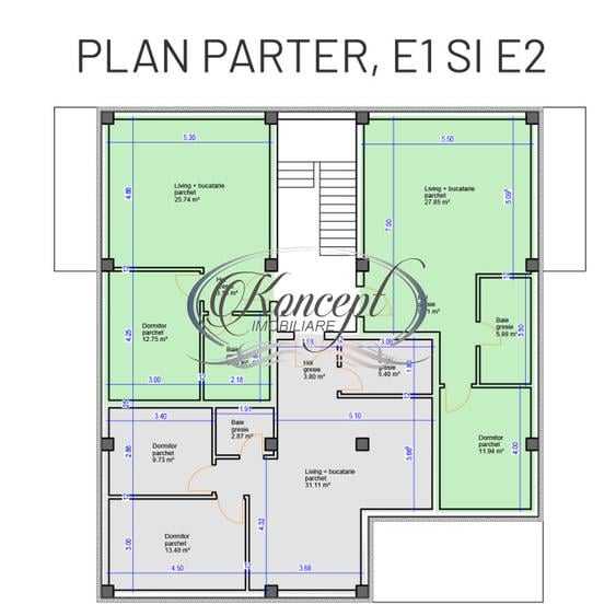 Apartament pe str. Sub Cetate, TVA si finisaje incluse in pret