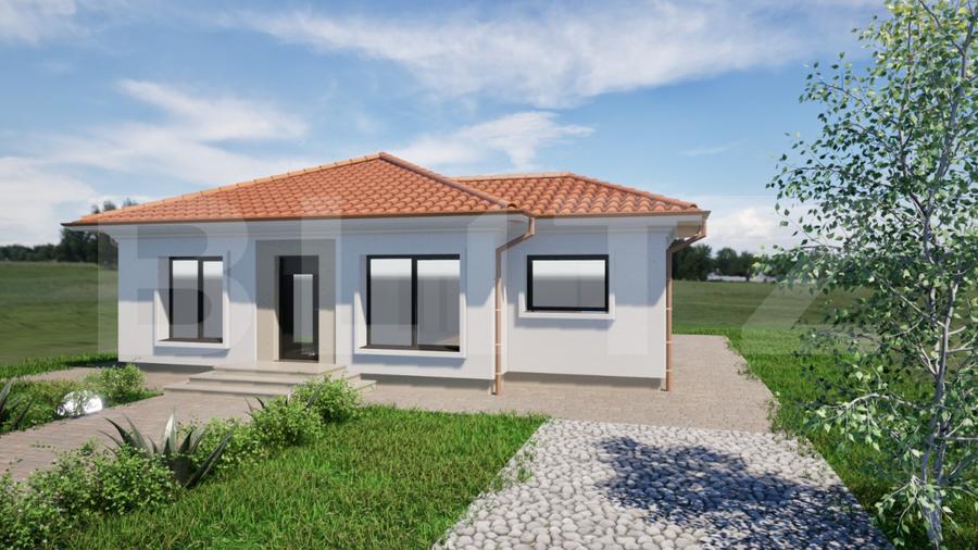 Casa individuala cu 4 camere in stil mediteranean,353 mp teren,Micesti