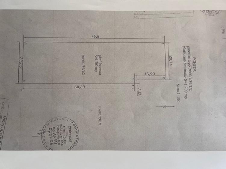 DE VANZARE O PLATFORMA BETONATA  TURNULUI LANGA FACULTATEA DE CONSTRUCTII