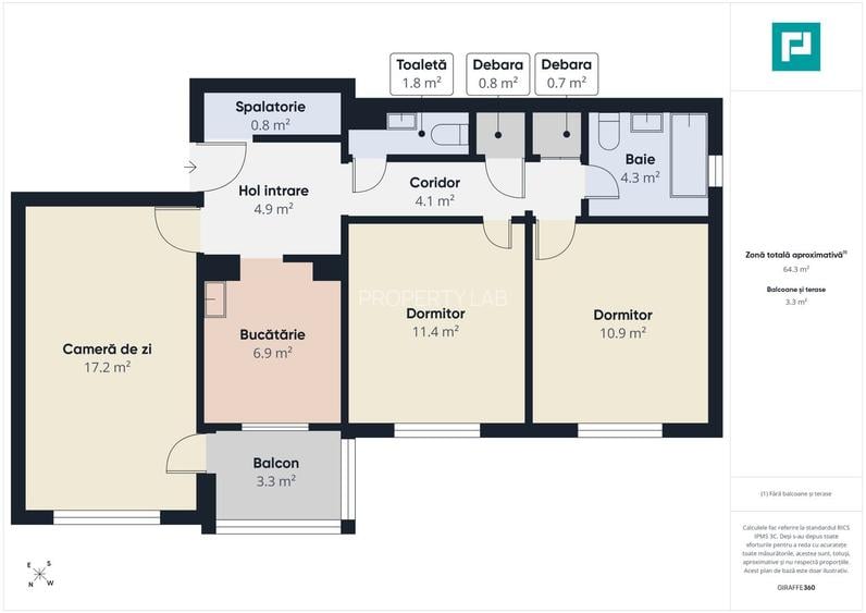 APARTAMENT 3 CAMERE | ZONA COMPLEX | ETAJ 5 - 6