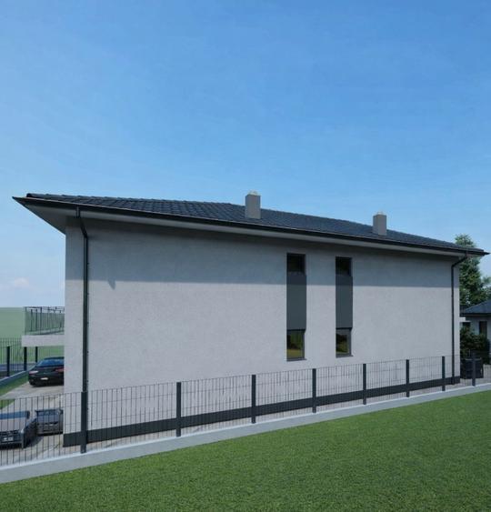 Duplex de vanzare, 124 mp, la rosu sau semifinisat