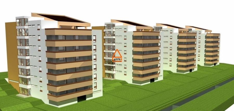 Teren intravilan - 4500 mp locuinte colective ( S+D+P+M+4E ) - Bucium