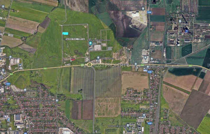 Teren pentru hale industriale Arad – 5.000 mp | PUZ aprobat | - 4