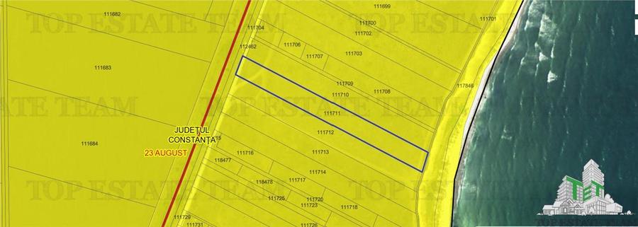 Teren intravilan constructii cu deschidere la mare in 23 August Constanta