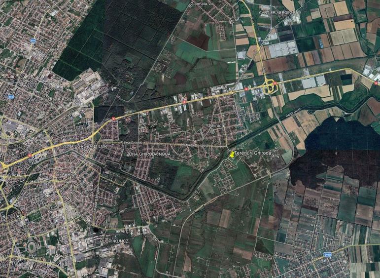 Teren de vânzare în Ghiroda – 698 mp, 2 fronturi stradale, toate utilitățile