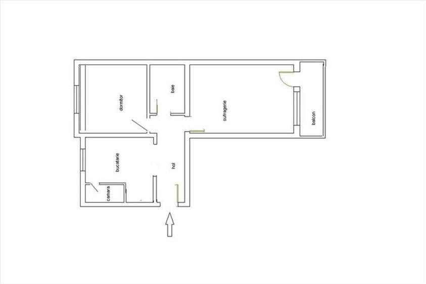 Apartament 2 camere Tudor etaj 2 mobilat utilat, garaj. Zona E.ON Gaz.
