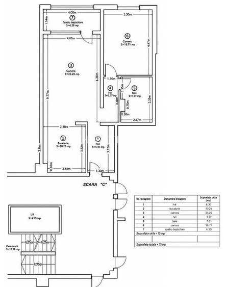 Premium Clasa A, 75mp, luminos, mobilat, echipat, ca nou, panorama, Tractorul, B - 17