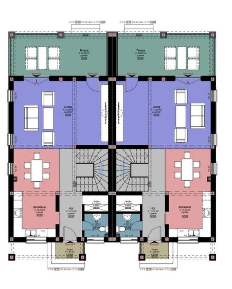 Duplex cu 4 camere si teren generos - Padurea Verde