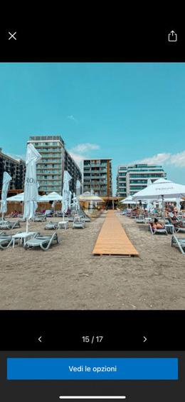 Studio Tomis Villa, 30mp, vedere la mare, Mamaia Nord, balcon, centrala gaz, A/C