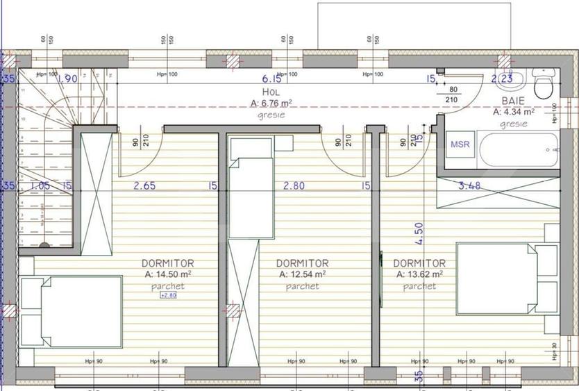 Comision 0%! Apartament in vila, 4 camere, 92 mp, gradina de 50 mp, zona Terra