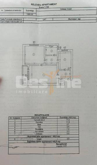 Apartament 2 camere 47 mp Tudor Vladimirescu – Iulius Mall