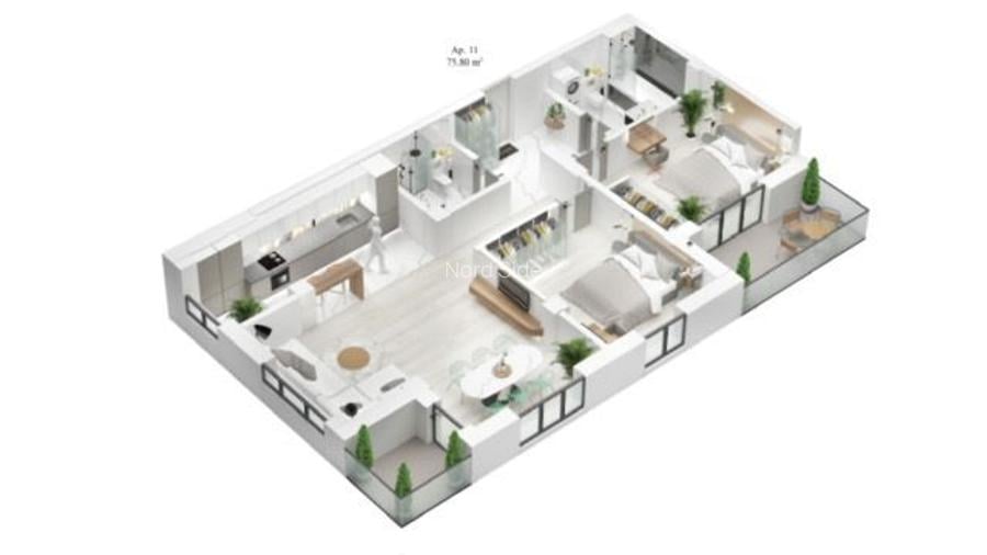 Apartament 3 camere Otopeni 1.5km METROU, finisaje PREMIUM - 8