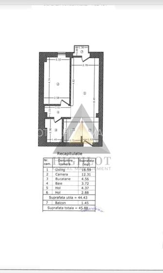 Apartament Aviației Park| 2 camere| 45MP| Etaj 1| Lidl - 11