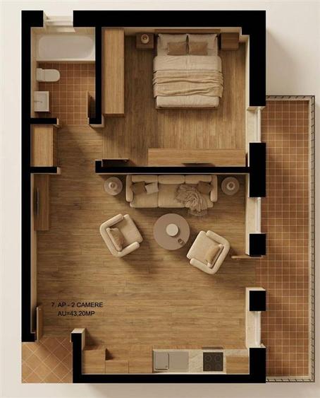 Apartamente 2 3 Camere | Rate la Dezvoltator pe 6 Ani | Bloc Nou | 2c-7867