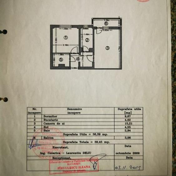 Apartament 2 camere centrala termica  zona Lujerului