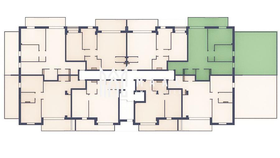 Apartament 3 camere | Balcoane/Terase 31.7 mp | Gradina ca. 61mp | Turnisor