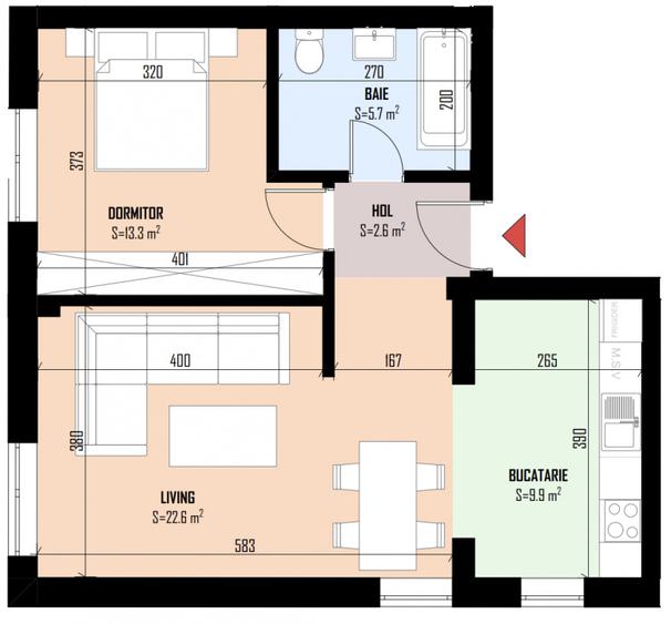 2 Camere | Bragadiru | Soseaua Alexandriei | Bloc Nou |