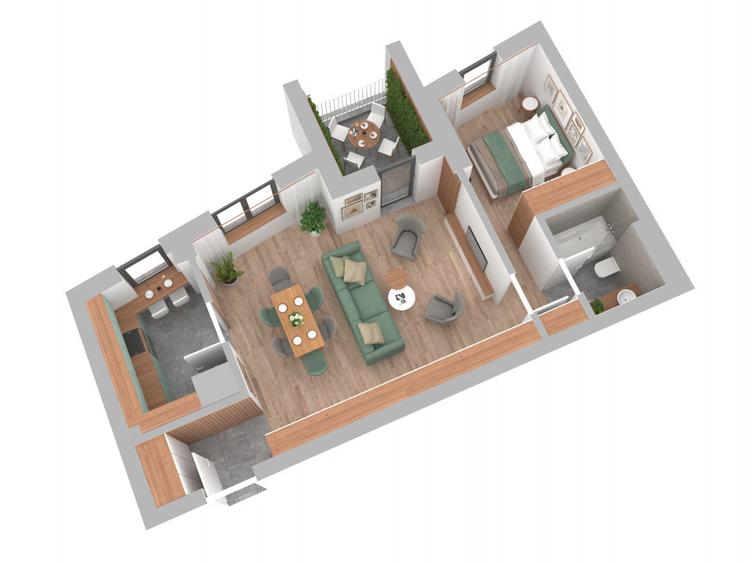 Roka Doamna Ghica - Apartament 2 camere