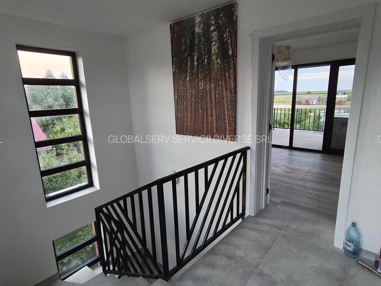 FARA COMISIOANE casa eleganta cu 5 camere 3 terase P+1+pod 2 placi 1800mp asfalt - 32