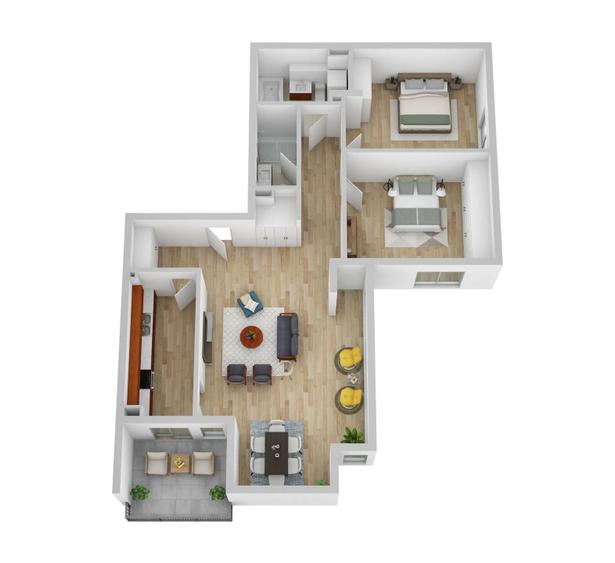 Apartament de 3 camere, 90,3 mp, Zona Andrei Muresanu