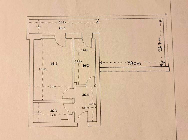 Apartament 1 camera Titan