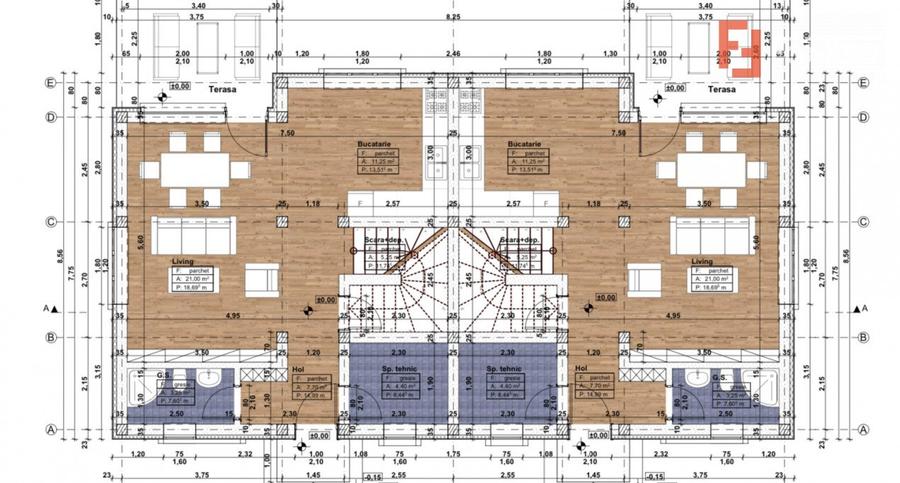 Duplex Mosnita 4 Camere si 3 Dormitoare Pozitie Excelenta - ID V2961