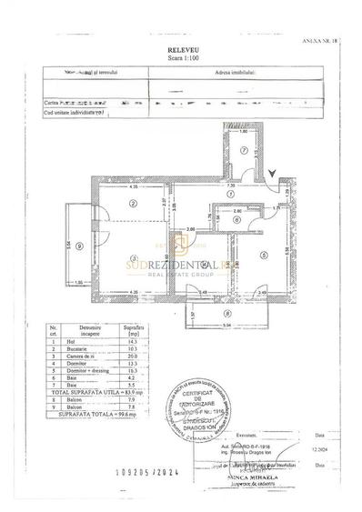 Apartament Premium 3 Camere zona Eroii Revoluției 99,6 mp